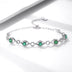 Natural Emerald Bracelet Female S925 Silver Set Gem Jewelry - Minihomy