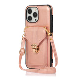 Creative Card Leather Diagonal Lanyard Mobile Phone Case - Minihomy