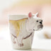 Festival gift Ceramic coffee milk tea mug 3D animal shape Hand painted Cow cup - Minihomy