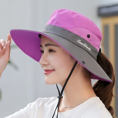 Outdoor sunshade hat couple fisherman's hat - Minihomy