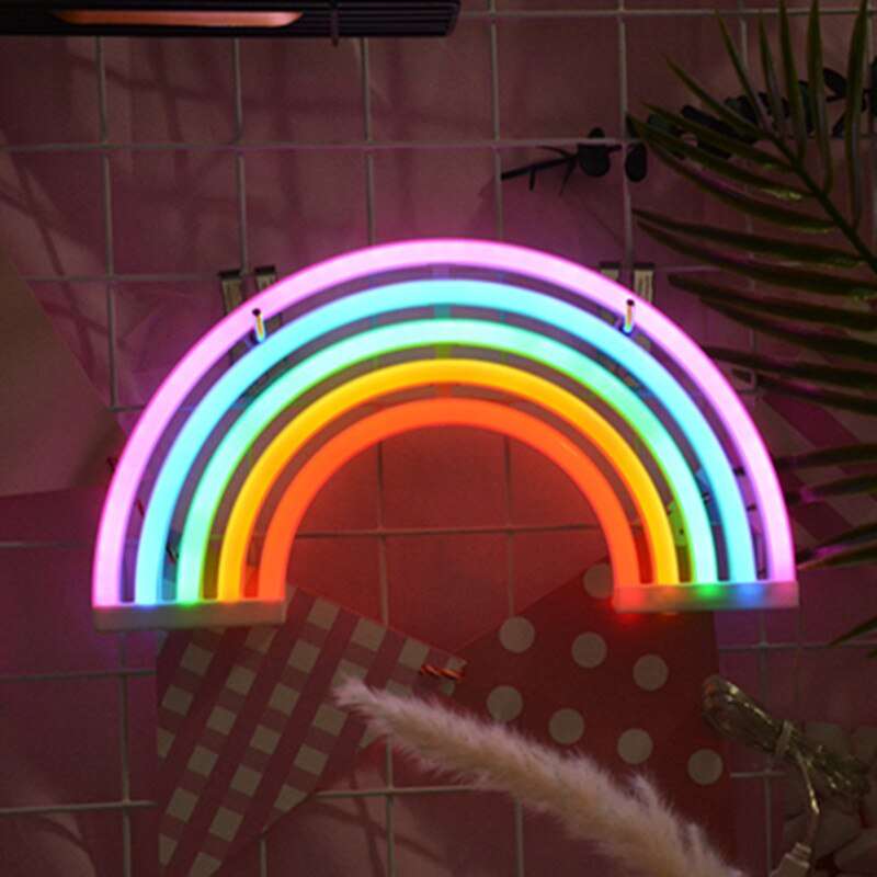 LED wall hanging rainbow neon - Minihomy