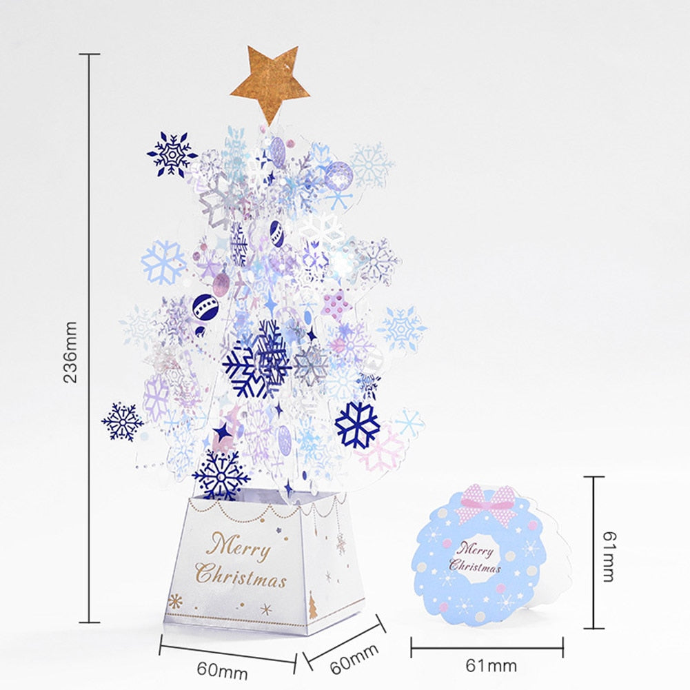 Christmas Tree Pop-Up 3D Card - Minihomy