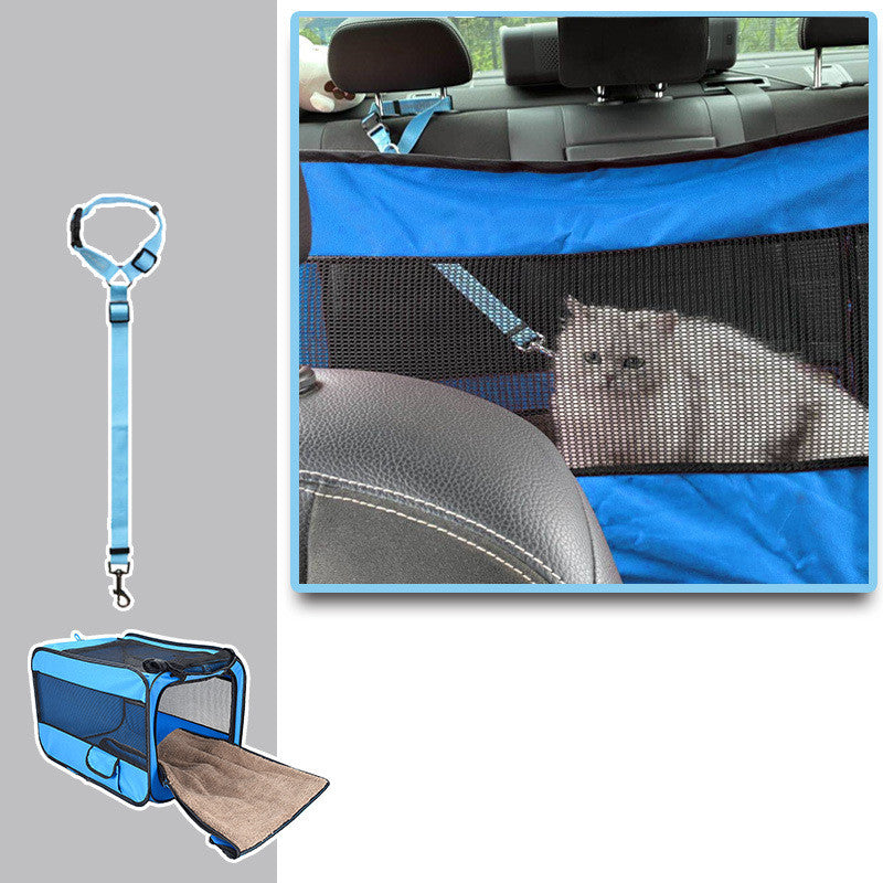 Pet Travel Carrier Portable Bag With Locking Safety Zippers - Minihomy