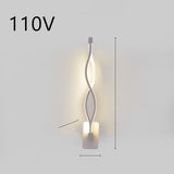 Led wall lamp nordic minimalist bedroom bedside lamp - Minihomy