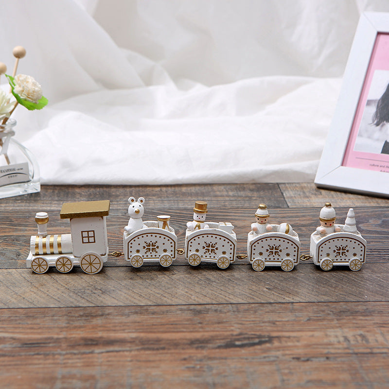 Christmas Ornament Wooden Train - Minihomy