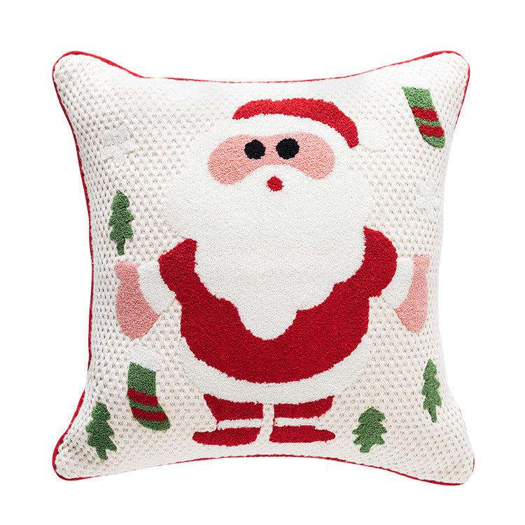 Christmas Embroidered Cotton Pillowcase - Minihomy