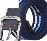 Men's Canvas Work Belt Labor Insurance Pin Buckle Belt - Minihomy