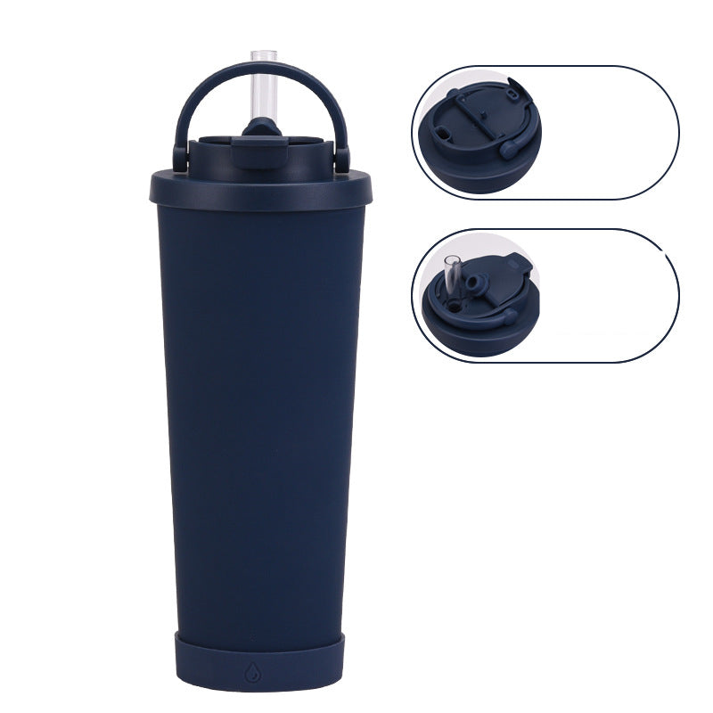 830ml Large Capacity Thermos Cup Convenient Handle - Minihomy