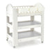 Mobile Diaper Changing Station with Storage Shelves and Boxes-Beige - Color: Beige - Minihomy