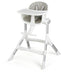 4-in-1 Convertible Baby High Chair with Aluminum Frame-Gray - Color: Gray - Minihomy