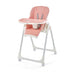 Folding High Chair with Height Adjustment and 360? Rotating Wheels-Pink - Color: Pink - Minihomy