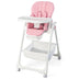 Convertible Infant Dining Chair with 5 Backrest and 3 Footrest Positions-Pink - Color: Pink - Minihomy