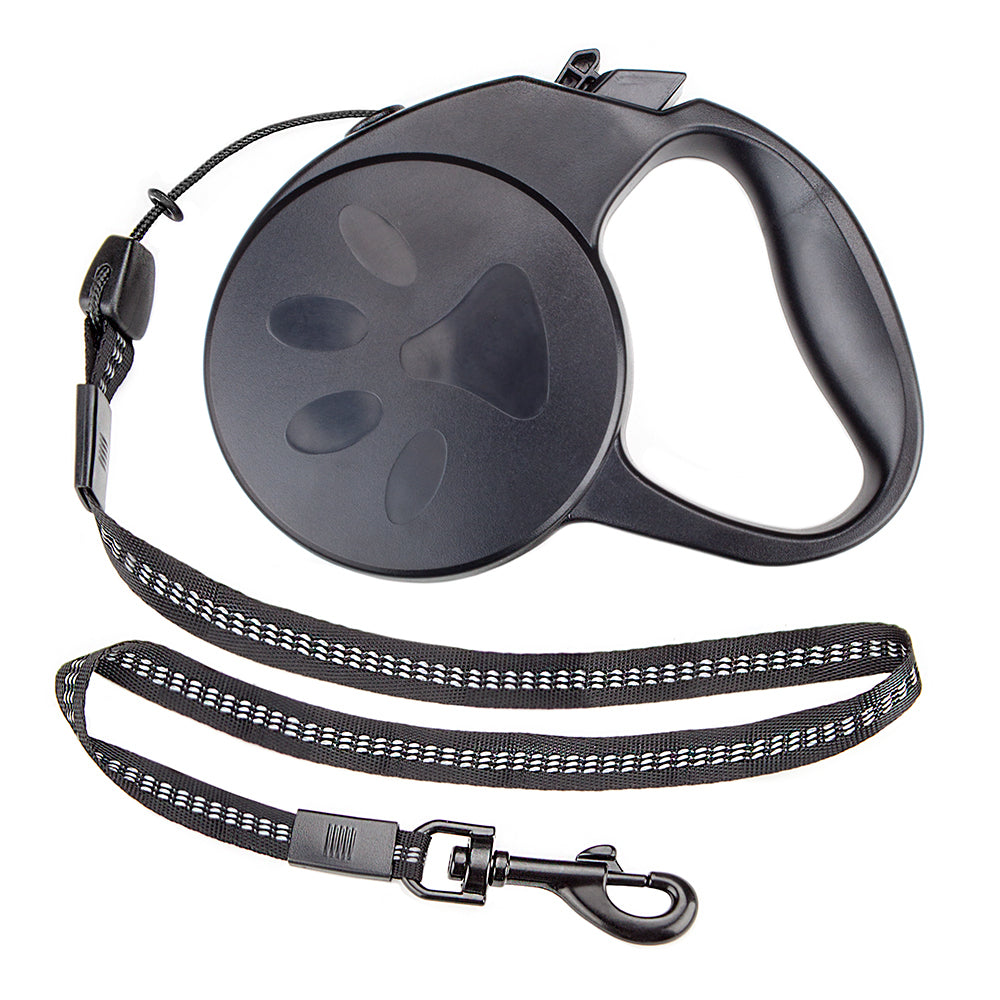 10-foot Black Extra-Small Retractable Dog Leash - Minihomy