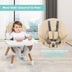 5-in-1 Baby Wooden Convertible High Chair -Khaki - Color: Beige - Minihomy