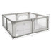 Baby Playpen Extra Large Kids Activity Center Safety Play-Gray - Color: Gray - Minihomy