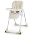 Baby Convertible High Chair with Wheels-Beige - Color: Beige - Minihomy