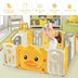 14-Panel Foldable Baby with Sound - Color: Yellow - Minihomy