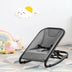 2-in-1 Adjustable Baby Bouncer and Rocker-Gray - Color: Gray - Minihomy