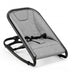 2-in-1 Adjustable Baby Bouncer and Rocker-Gray - Color: Light Gray - Minihomy