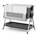 Baby Bed Side Crib Portable Adjustable Infant Travel Sleeper Bassinet-Dark Gray - Color: Dark Gray - Minihomy