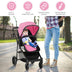 2-in-1 Foldable Pushchair Newborn Infant Baby Stroller-Pink - Color: Pink - Minihomy