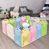 Foldable Baby Playpen 14 Panel Activity Center Safety Play Yard-Multicolor - Color: Multicolor - Minihomy