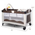 Baby Crib Playpen Playard Pack Travel Infant Bassinet Bed Foldable 4 color-COFFEE - Color: Dark Brown - Minihomy