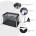 Lightweight Foldable Baby Playpen w/ Carry Bag-Dark Gray - Color: Dark Gray - Minihomy