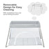 Lightweight Foldable Baby Playpen w/ Carry Bag-Light Gray - Color: Light Gray - Minihomy