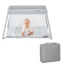 Lightweight Foldable Baby Playpen w/ Carry Bag-Light Gray - Color: Light Gray - Minihomy