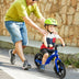 Kids Balance Bike with Rotatable Handlebar and Adjustable Seat Height-Blue - Color: Blue - Minihomy