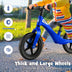 Kids Balance Bike with Rotatable Handlebar and Adjustable Seat Height-Blue - Color: Blue - Minihomy