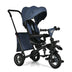 7-In-1 Baby Folding Tricycle Stroller with Rotatable Seat-Blue - Color: Blue - Minihomy