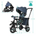 7-In-1 Baby Folding Tricycle Stroller with Rotatable Seat-Blue - Color: Blue - Minihomy