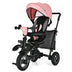 7-In-1 Baby Folding Tricycle Stroller with Rotatable Seat-Pink - Color: Pink - Minihomy