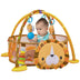 4-in-1 Baby Play Gym with Soft Padding Mat and Arch Design - Color: Yellow - Minihomy