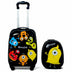 2 pcs Kids Luggage Set 12" Backpack & 16" Rolling Suitcase - Color: Black - Minihomy