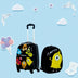 2 pcs Kids Luggage Set 12" Backpack & 16" Rolling Suitcase - Color: Black - Minihomy