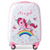 2 Pieces Kids Luggage Set 12 Inch Backpack and 16 Inch Kid Carry on Suitcase with Wheels - Color: Pink - Minihomy