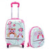 2 Pieces 12 Inch 16 Inch Green ABS Kids Suitcase Luggage Set - Color: Pink - Minihomy