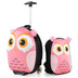 Lightweight and Portable Rolling Suitcase for Children-Pink - Color: Pink - Minihomy