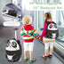 Lightweight and Portable Rolling Suitcase for Children-White - Color: White - Minihomy