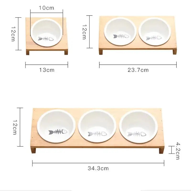 Cat Dog Feeders Bowls - Minihomy