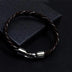 Leather alloy vintage hand-woven bracelet - Minihomy