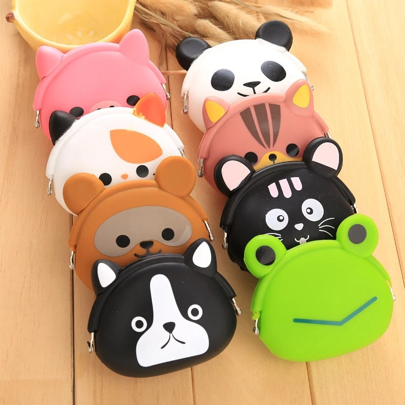 Lovely Girls Silicone Storage Animal Mini Pouch Coin Bags - Minihomy