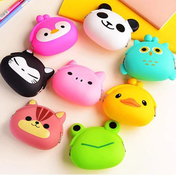 Lovely Girls Silicone Storage Animal Mini Pouch Coin Bags - Minihomy