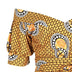 African Printed Words Brought Off-the-shoulder Sleeves Bind - Minihomy