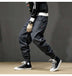 Japanese Style Men Jeans Stripe Designer Casual Denim Cargo Pants Men - Minihomy