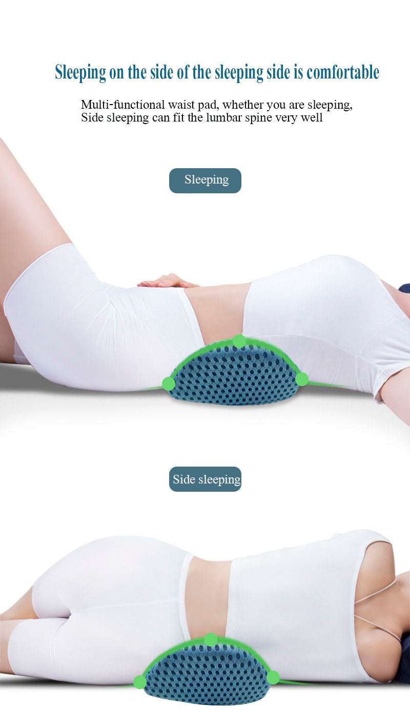 Lumbar Support Pillow For Side Sleepers Pregnancy Relieve Hip Coccyx Sciatica Pain Machine Chair Back Cushion Waist Car Seat - Minihomy