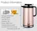 Electric kettle double insulated stainless steel mini kettle 1.8L - Minihomy